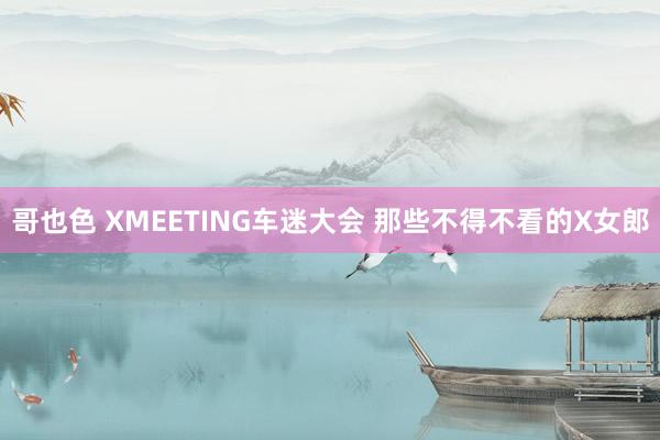 哥也色 XMEETING车迷大会 那些不得不看的X女郎