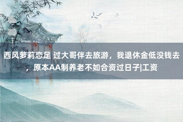 西风萝莉恋足 过大哥伴去旅游，我退休金低没钱去，原本AA制养老不如合资过日子|工资