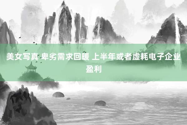美女写真 卑劣需求回暖 上半年或者虚耗电子企业盈利