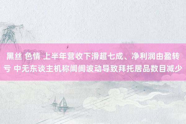 黑丝 色情 上半年营收下滑超七成、净利润由盈转亏 中无东谈主机称阛阓波动导致拜托居品数目减少
