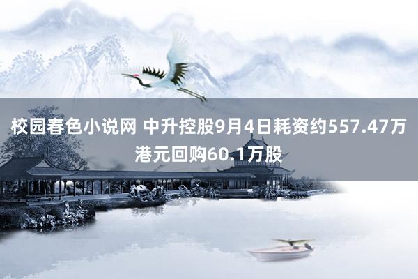 校园春色小说网 中升控股9月4日耗资约557.47万港元回购60.1万股