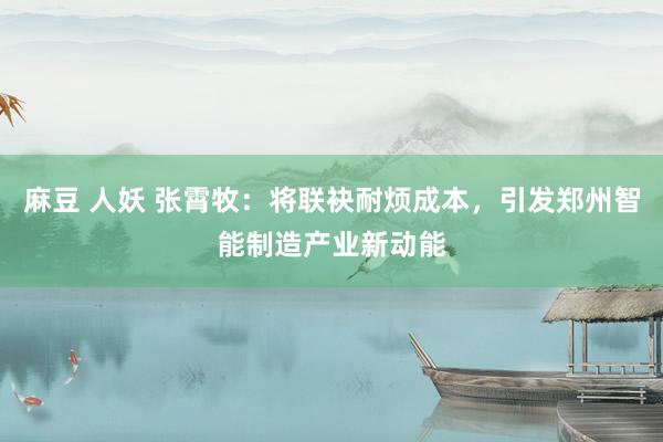 麻豆 人妖 张霄牧：将联袂耐烦成本，引发郑州智能制造产业新动能